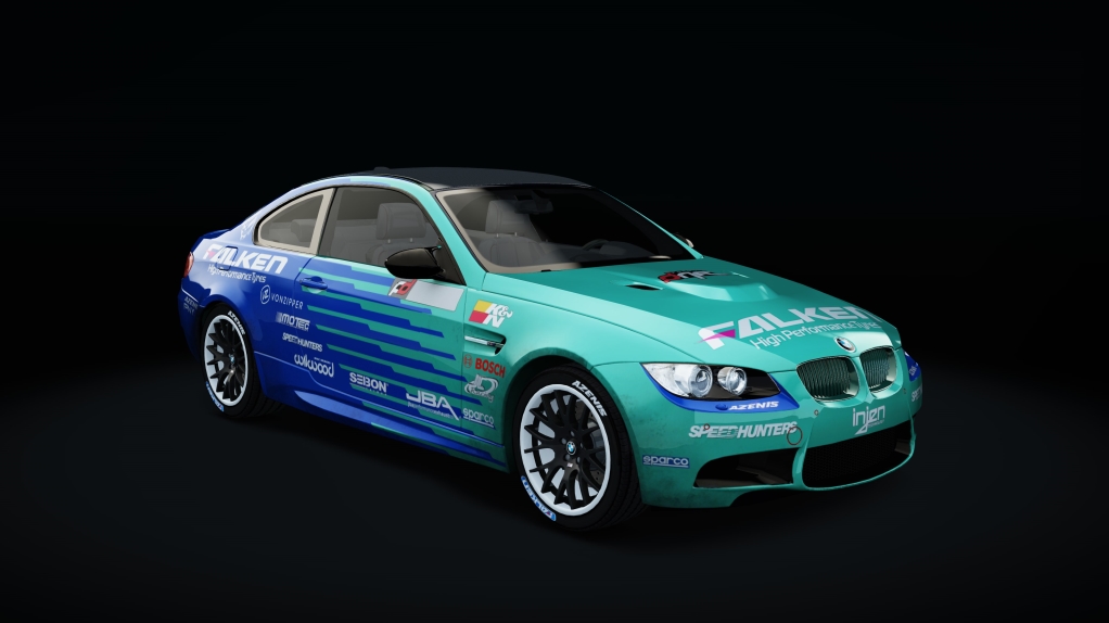 BMW M3 E92 drift, skin Falken