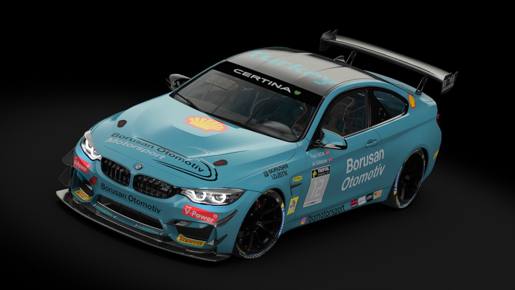 BMW M4 GT4, skin Borusan Otomotiv Motorsport 2018