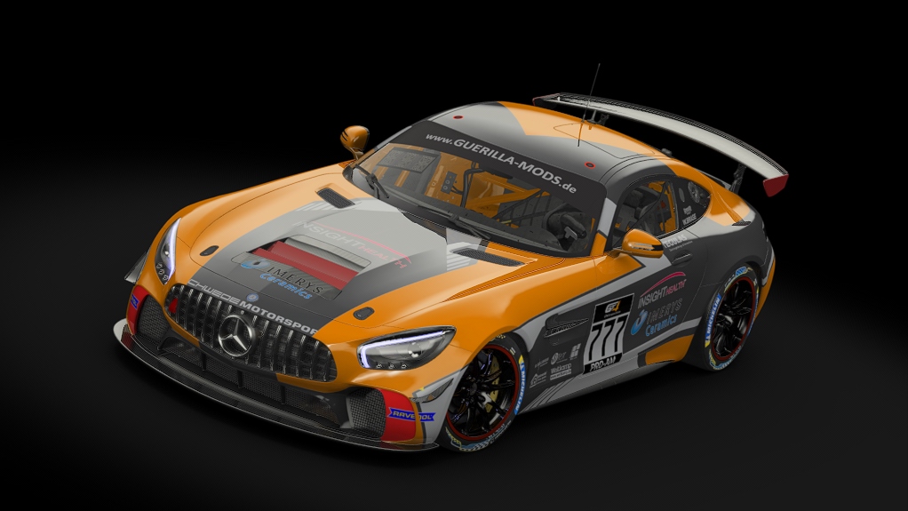 Mercedes AMG GT4, skin gt4_european_series_schwede_777