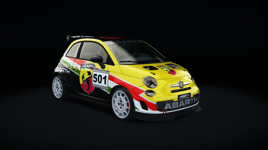 Abarth 500 Assetto Corse, skin racing_501