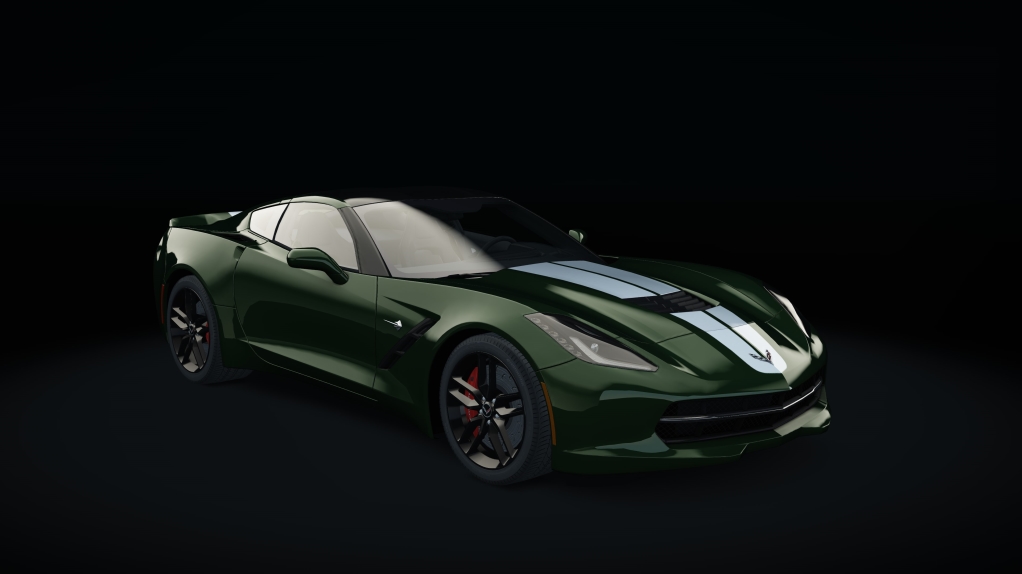 Chevrolet Corvette C7 Stingray, skin Lime_Rock_Green_S