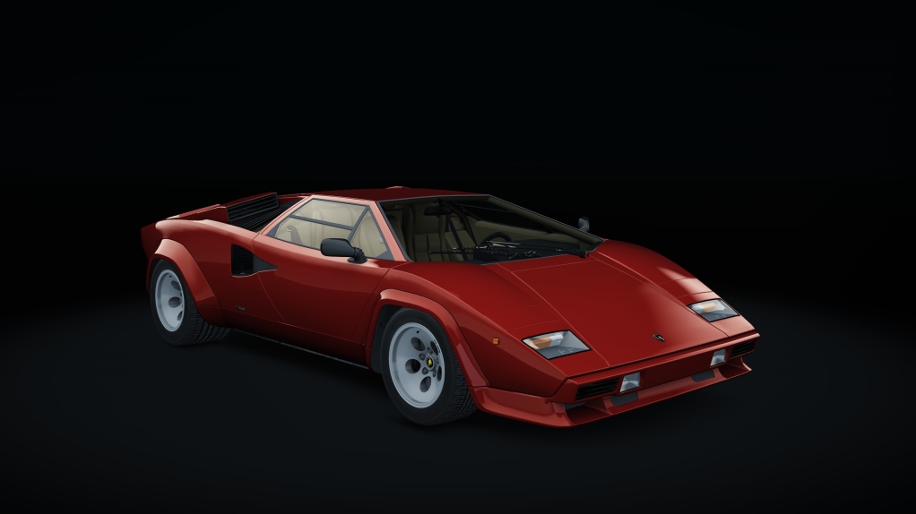 Lamborghini Countach S1, skin rosso_siviglia