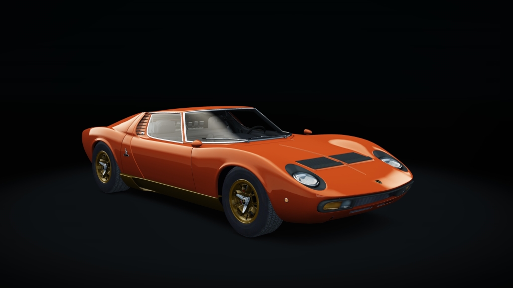 Lamborghini Miura P400 SV, skin Arancio_Gold