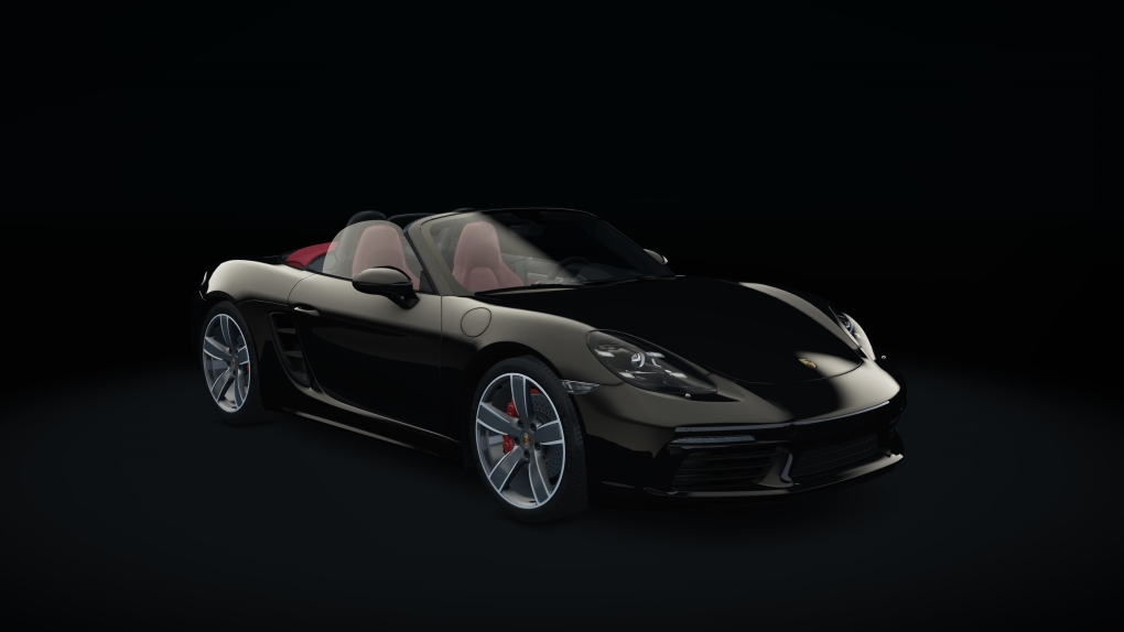 Porsche 718 Boxster S, skin 08_jet_black_metallic