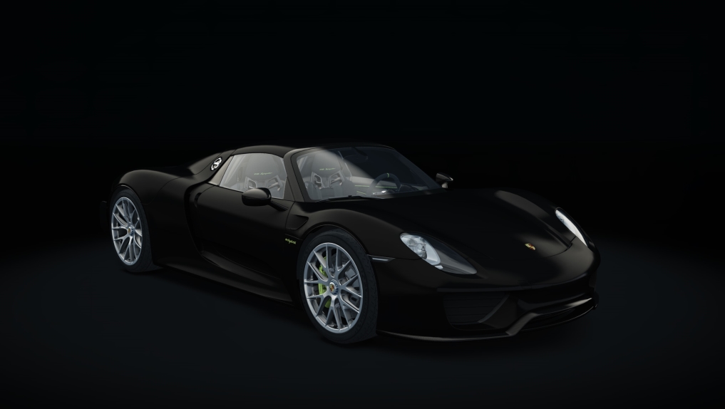 Porsche 918 Spyder, skin 05_black_matte