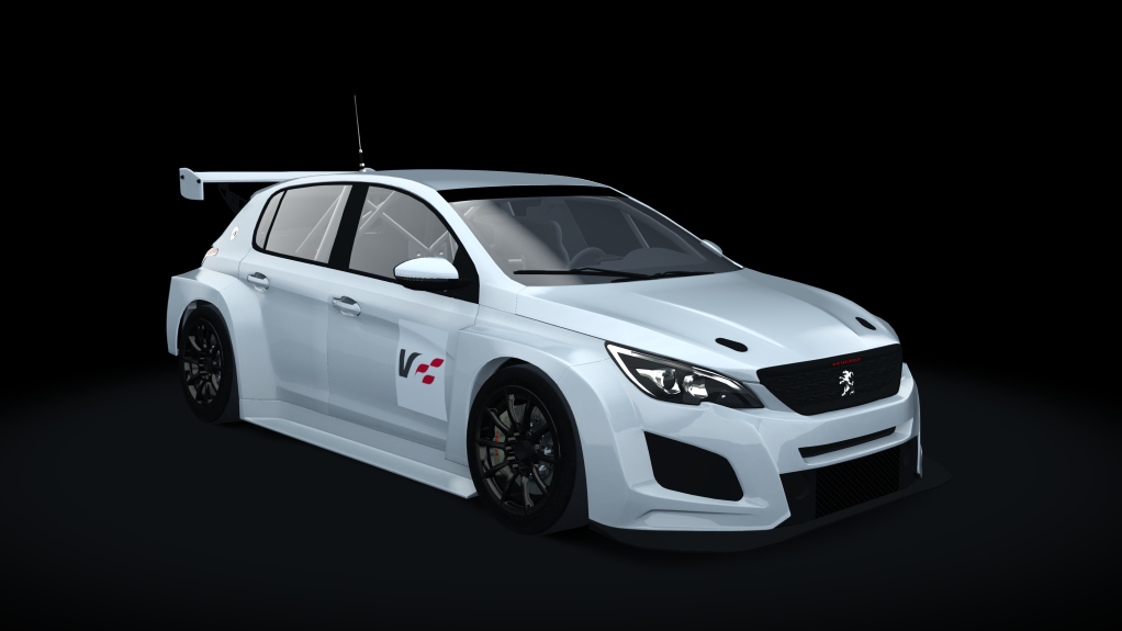 Peugeot 308 VR3T, skin Template